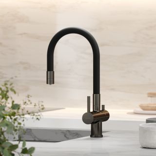 Смеситель для кухни Sancos Lucia SC4004GG воронёная сталь